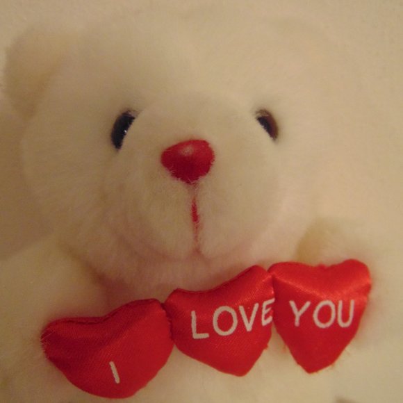 Valentine's Day Bear with I Love You Hearts - Picture 4 of 10